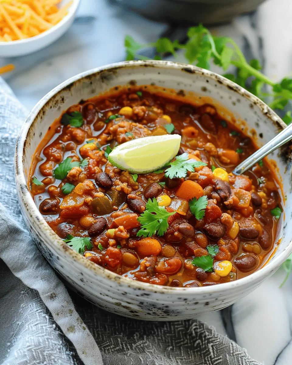 Homemade Vegetarian Chili: The Best Cozy Recipe to Try Today
