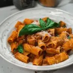 Pasta with Roasted Pepper and Tomato Sauce