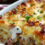 Overnight Croissant Breakfast Casserole