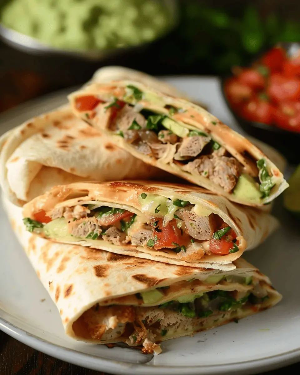 Tortilla Wrap Hack: Easy Turkey Bacon and Chicken Ham Delight