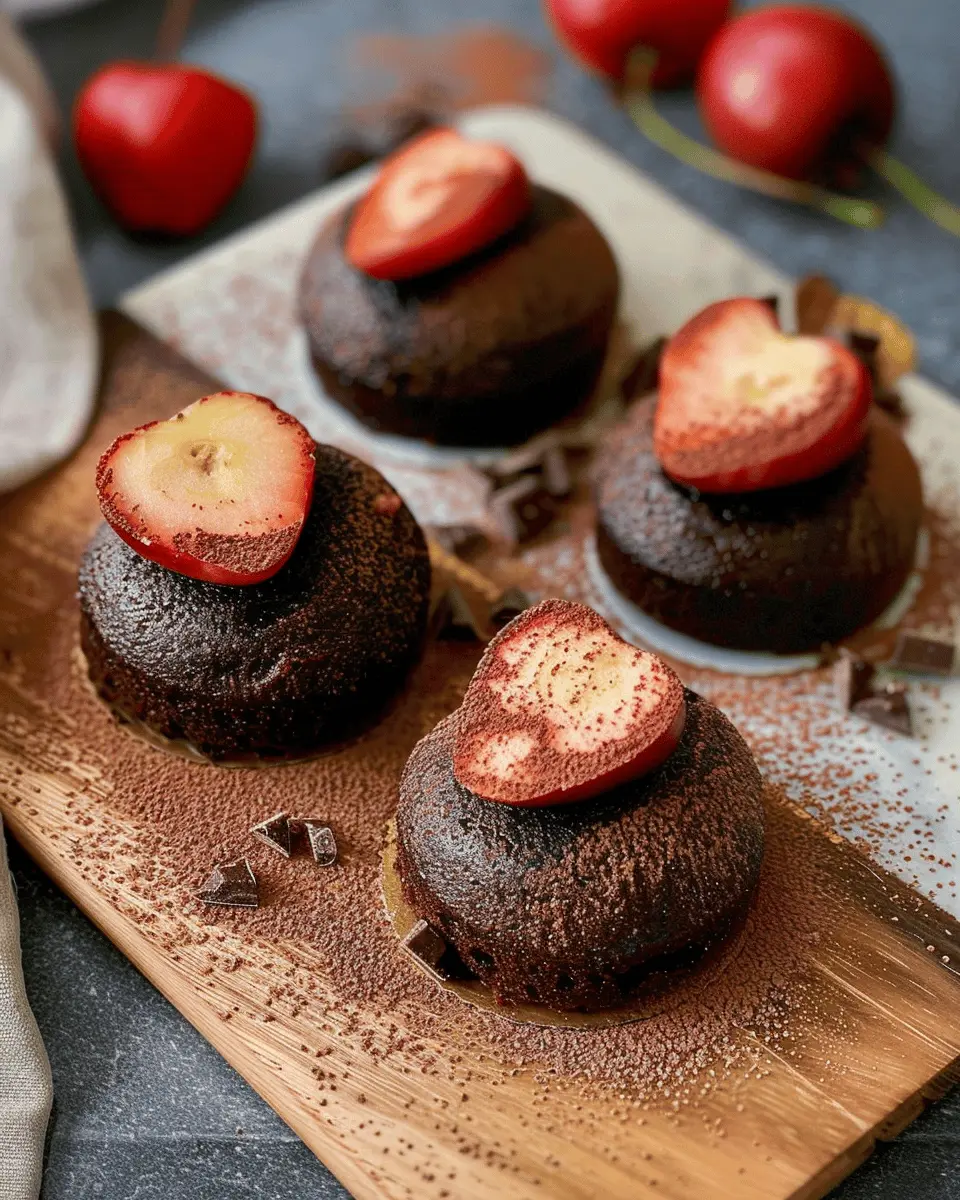 Egg & Apple Chocolate Cakes: Indulgent Treat for Home Bakers