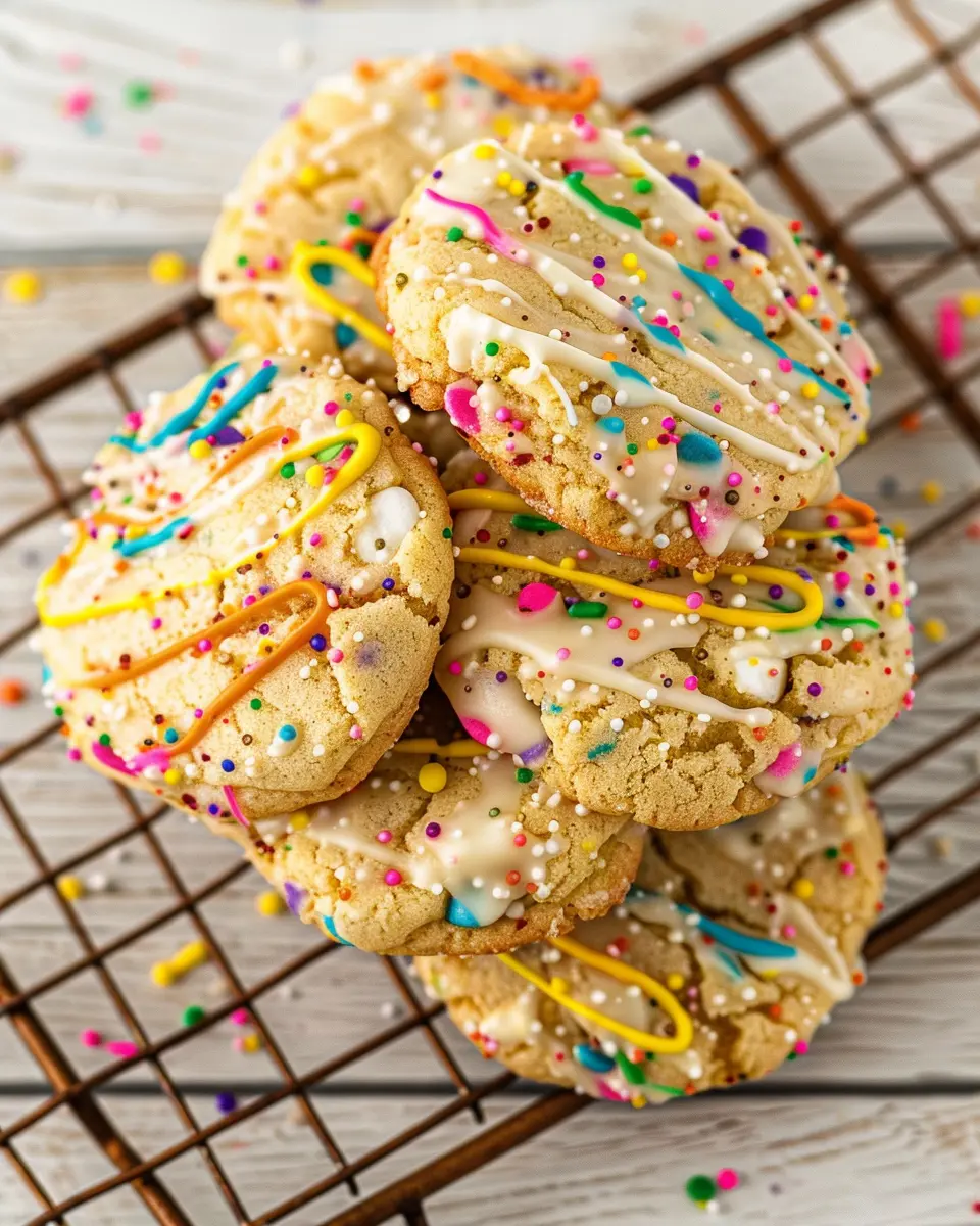 Air Fryer Funfetti Cookies