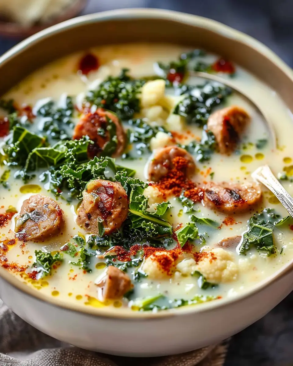 Cauliflower Sausage Kale Soup Recipe: Best Comfort Food Ever