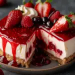 Velvet Strawberry Cheesecake Recipe