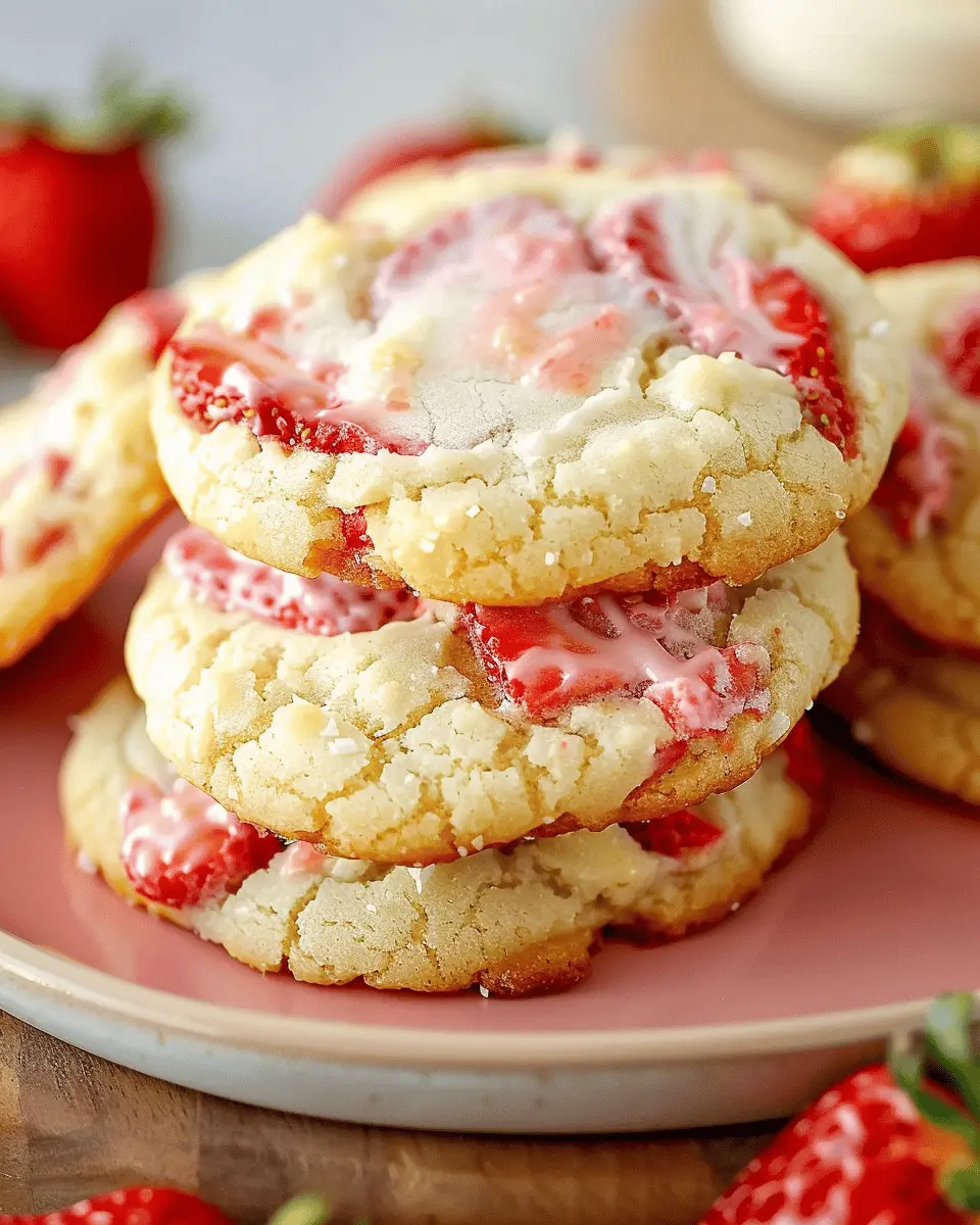 Easy and Chewy Strawberry Lemonade Cake Mix Cookies Recipe You’ll Love
