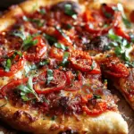 Calabrian Chili Roasted Red Pepper Pizza