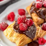 Air Fryer Raspberry Chocolate Puffs