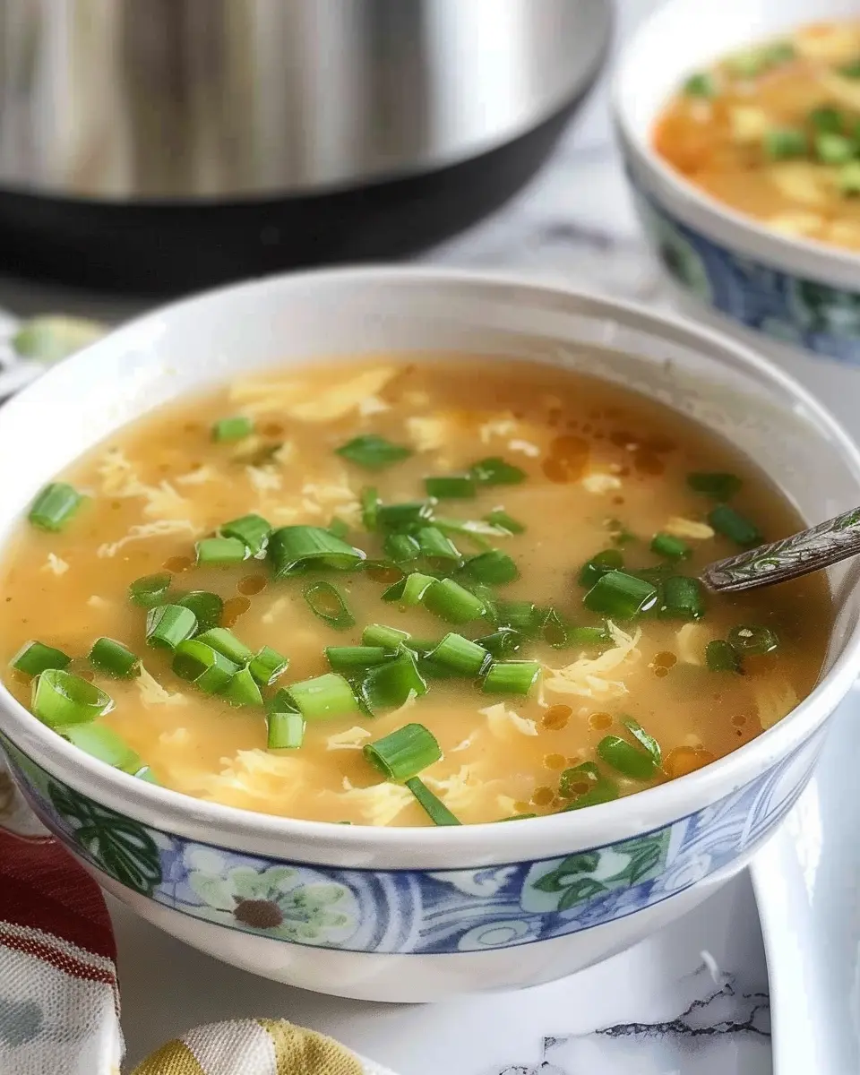 Instant Pot Chinese Imperial Palace Egg Drop Soup Delight