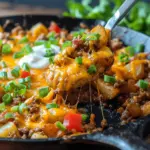 Cheesy Taco Potato Skillet Recipe