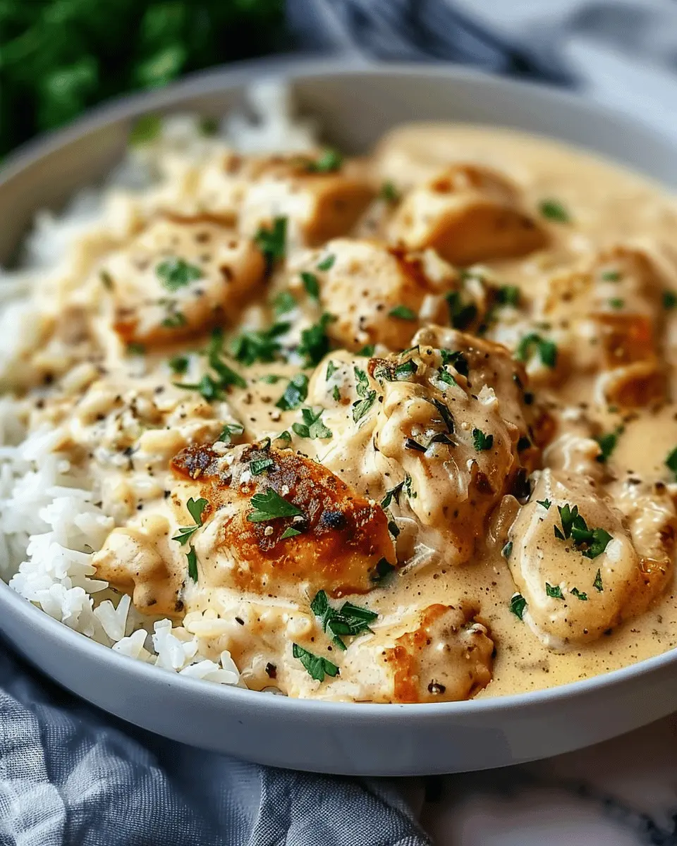 Creamy Smothered Chicken and Rice: A Cozy Comfort Dish