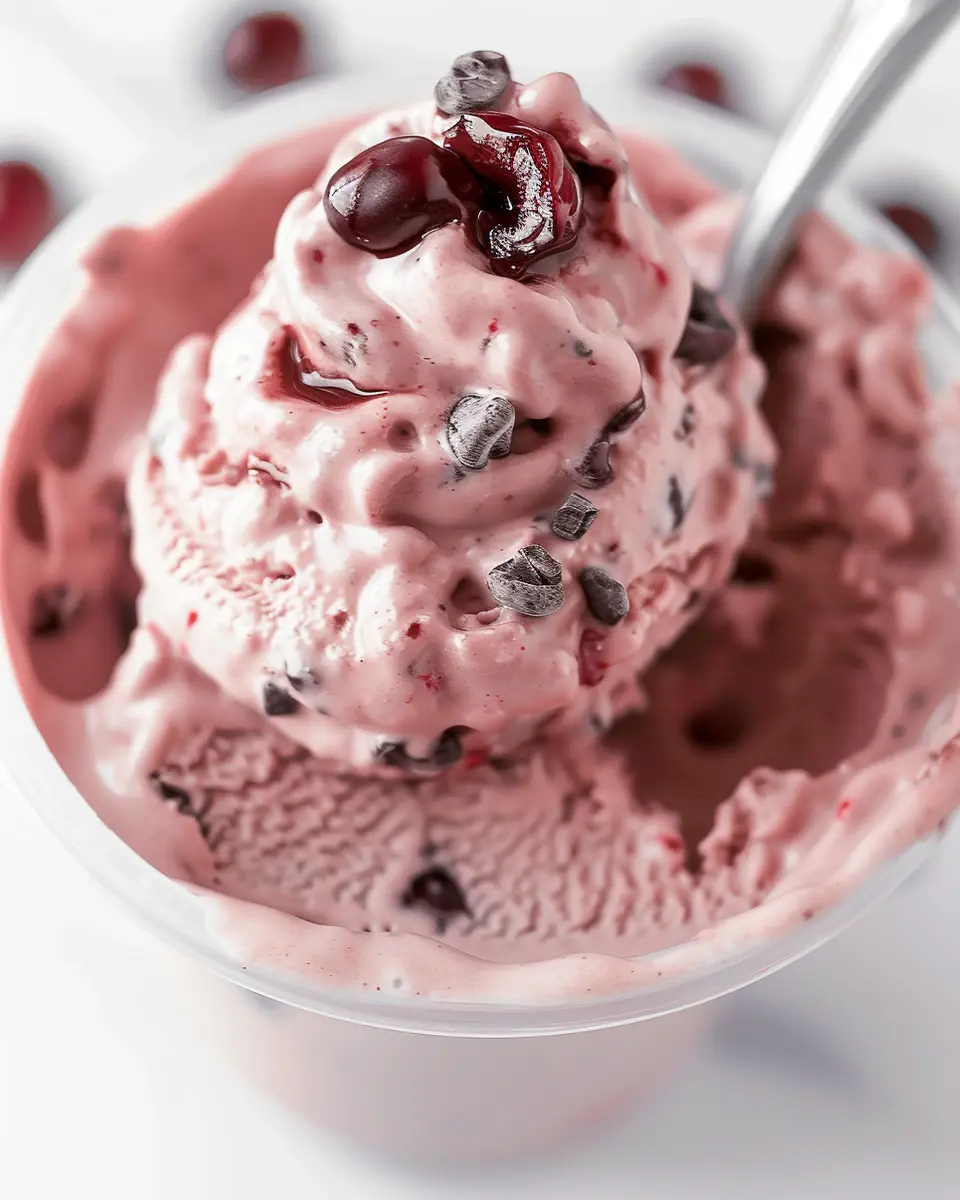 Ninja Creami Copycat Baskin Robbins Cherry Jubilee Bliss Recipe