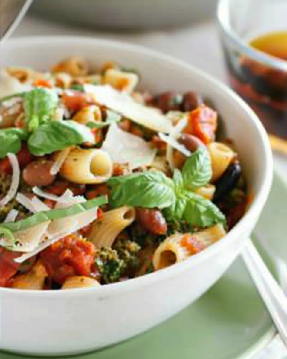 Pasta e Fagioli with Pesto: A Cozy Dish Everyone Will Love