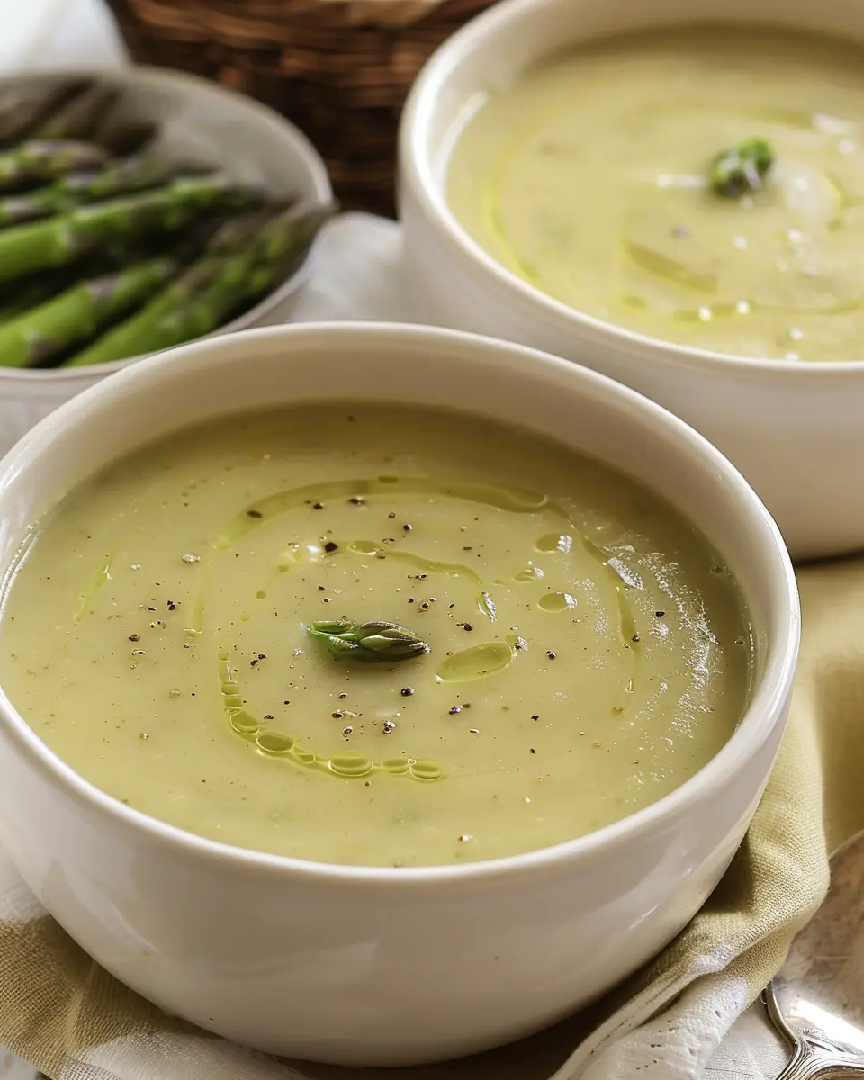 barefoot contessa’s cream of asparagus soup with turkey bacon delight