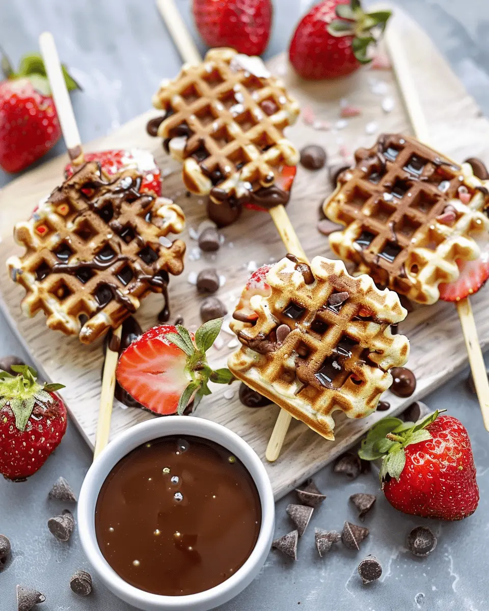 Strawberry Chocolate Waffle Pops: Easy Treats for Any Occasion