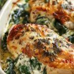 Baked Stuffed Chicken Breasts with Spinach and Cheese Recipe