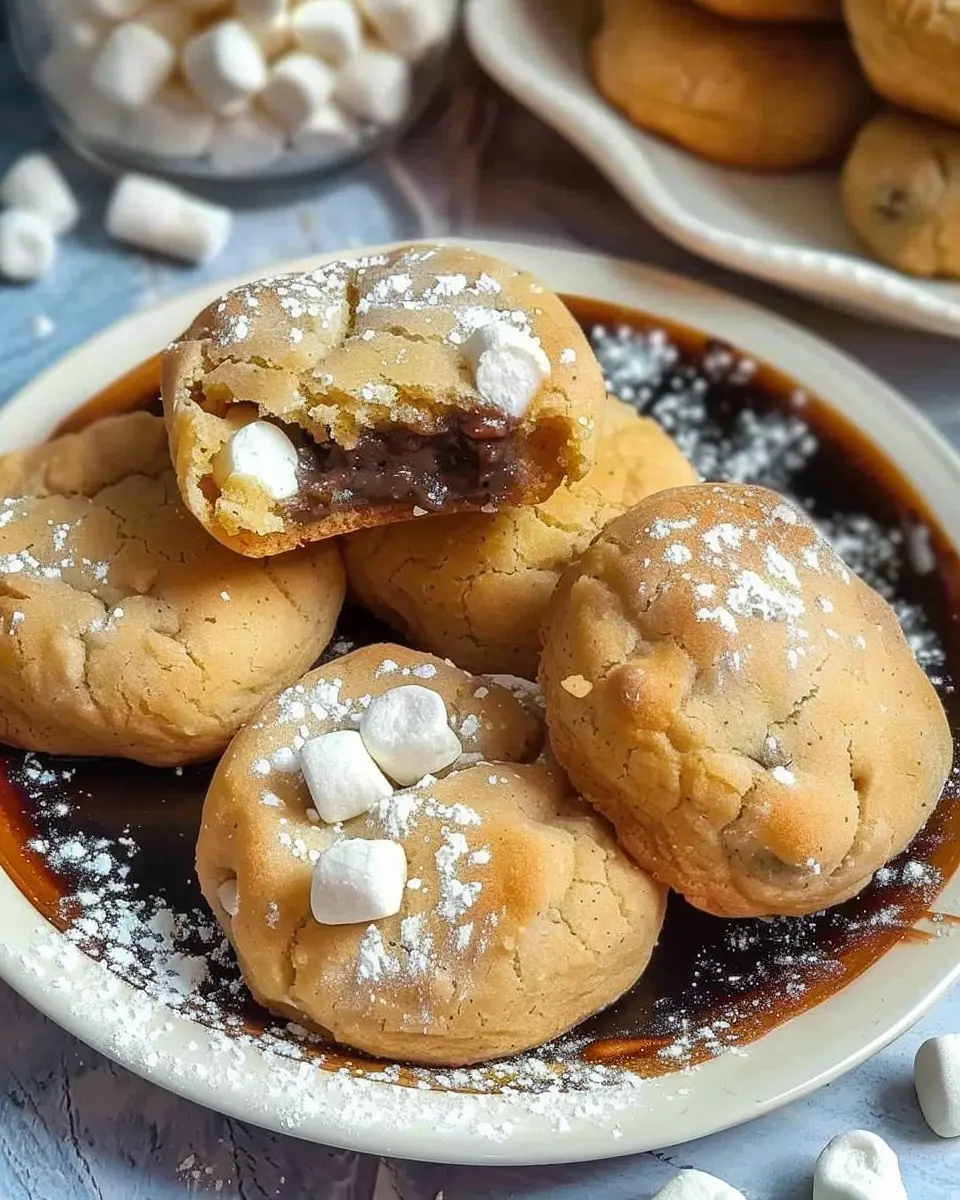 Air Fryer Fried Marshmallow Cookies