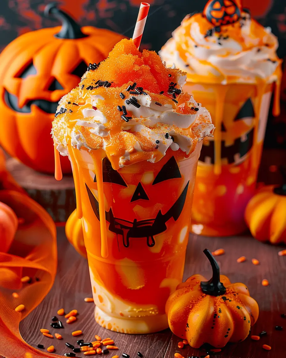 Fanta Jack O’Lantern Halloween Floats: Easy &amp; Fun Spooky Treats