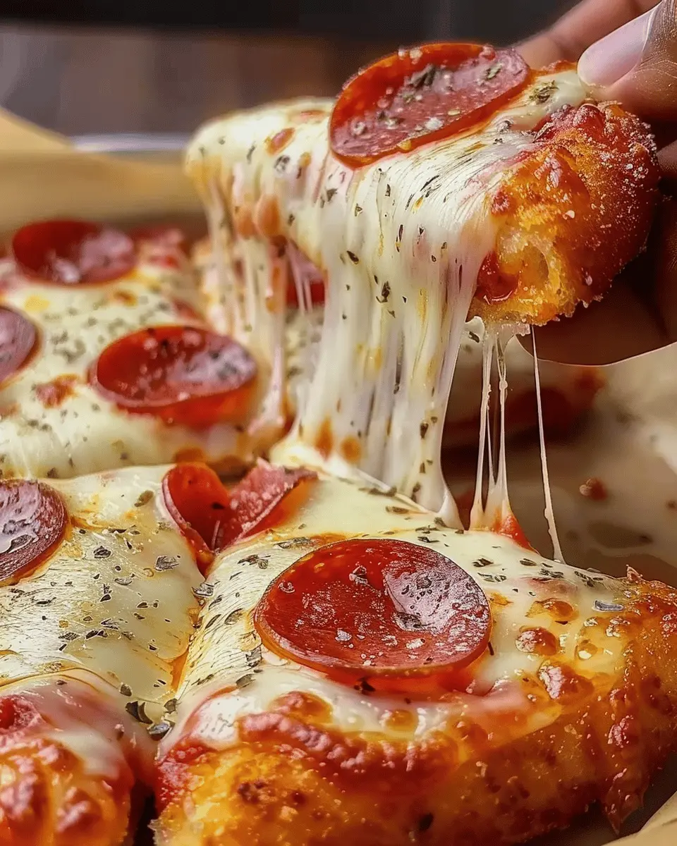 Pepperoni Pizza Mozzarella Sticks