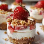 Mini Strawberry Crunch Cheesecake