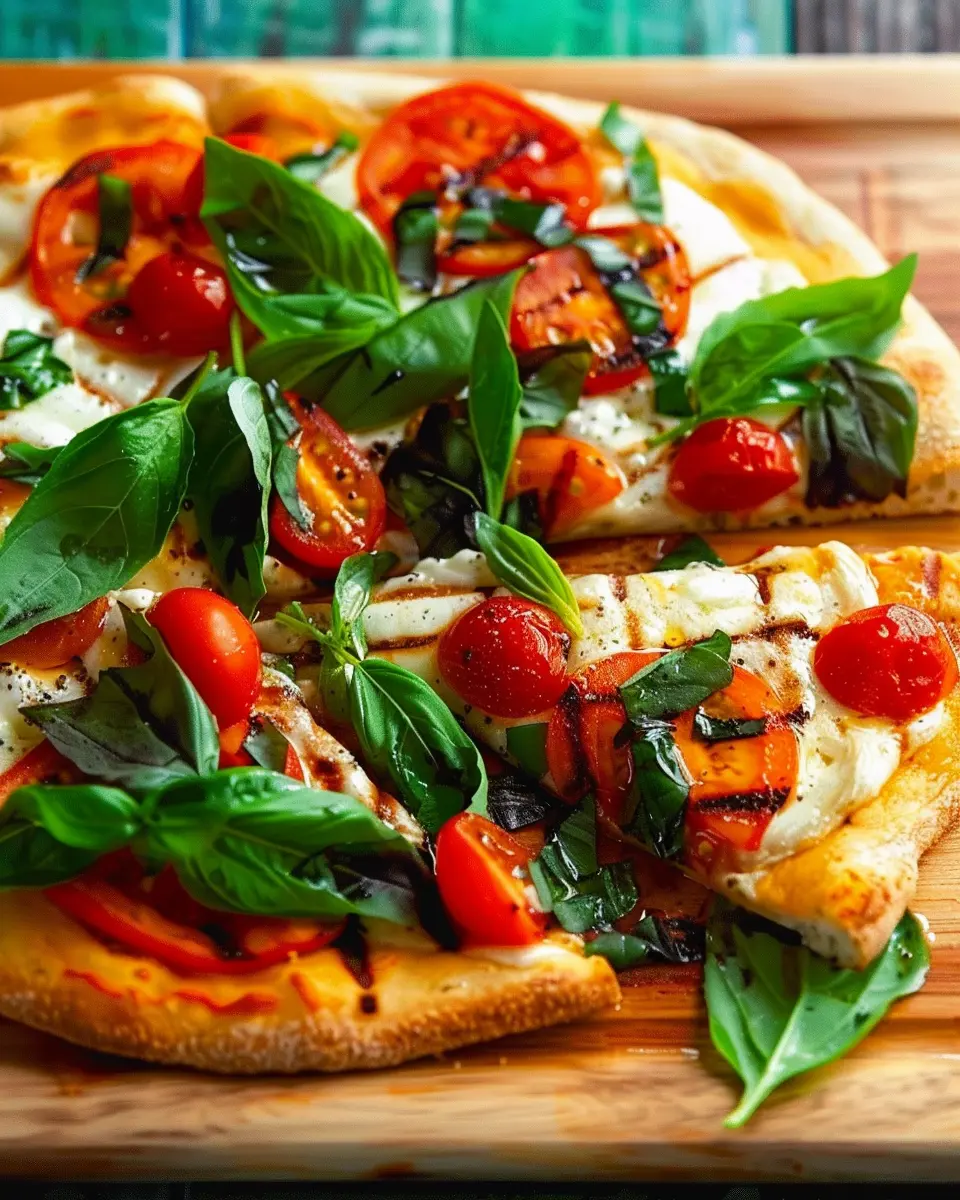 Grilled Caprese Salad Pizza