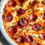 Pepperoni Pierogy Pizza Casserole