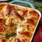 Fontina-And-Herb Croissant Casserole