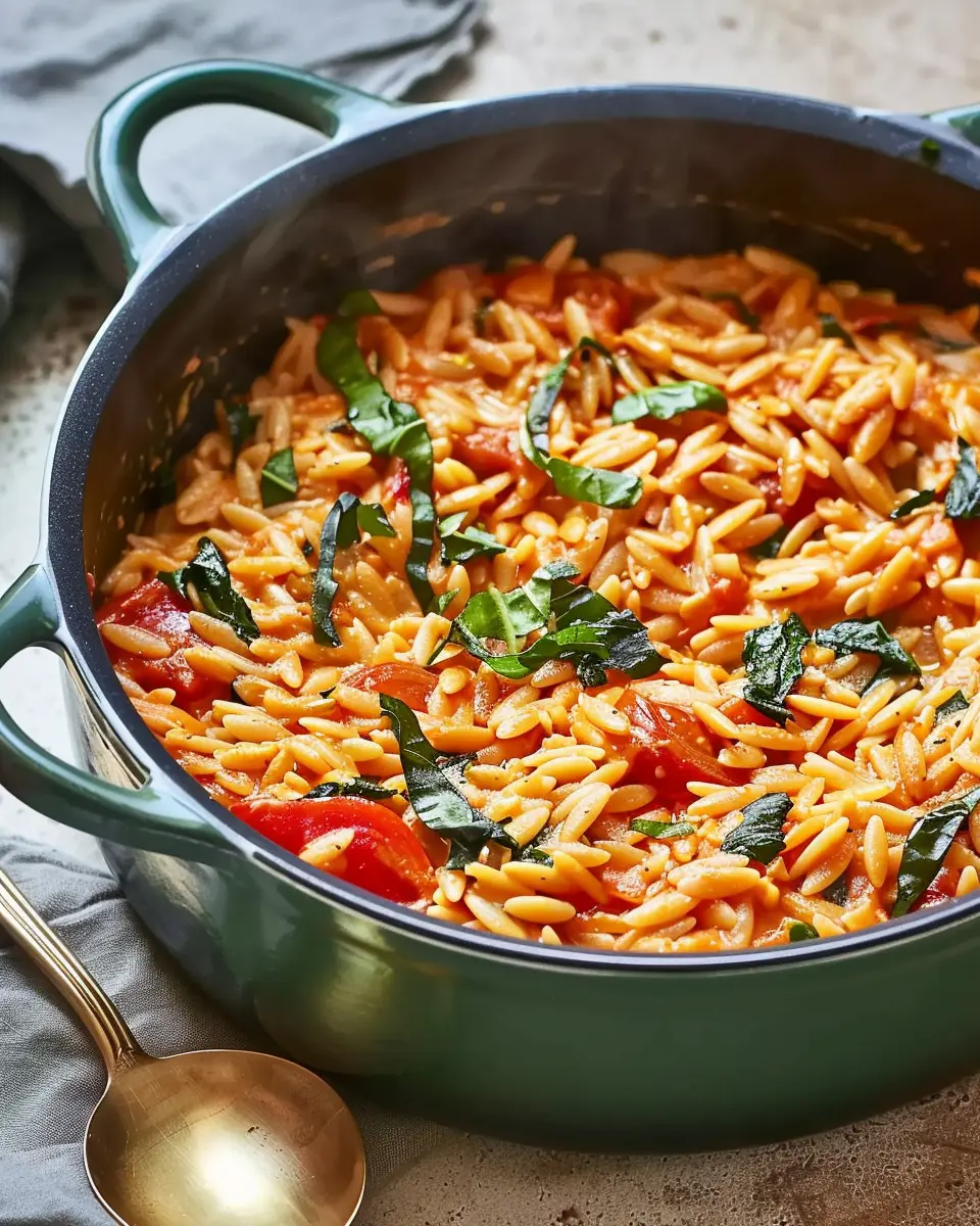 One-Dish Creamy Tomato Orzo
