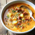 Spanish Potato Soup with Chorizo