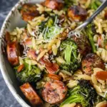 Chicken Sausage and Broccoli Orzo
