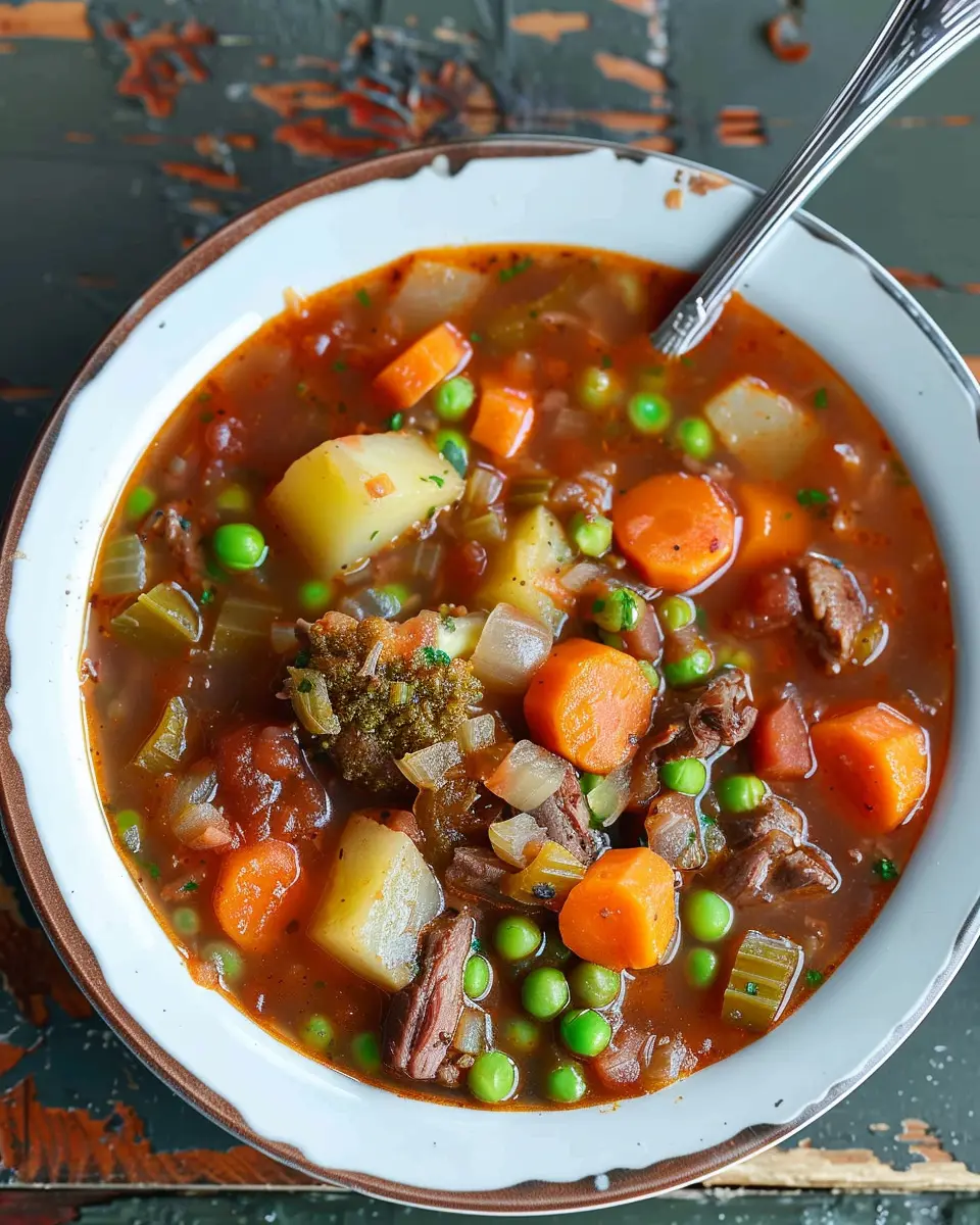 Old Fashioned Vegetable Beef Soup: A Cozy Comfort Dish