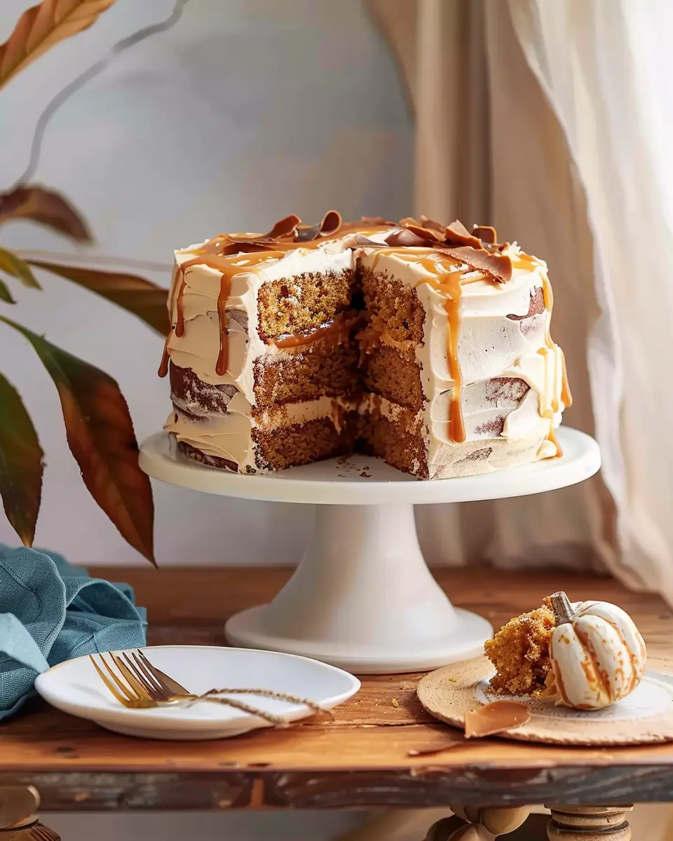 Pumpkin Layer Cake Recipe: Best Caramel-Cream Cheese Delight