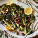 Roasted Broccolini With Pecans And Lemon