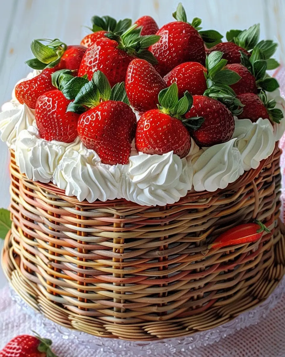 Strawberry Basket Cake: Easy Recipe for a Sweet Celebration