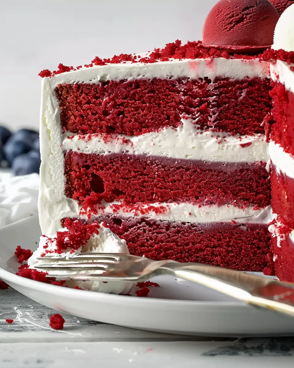 Red Velvet Ice Cream Cake