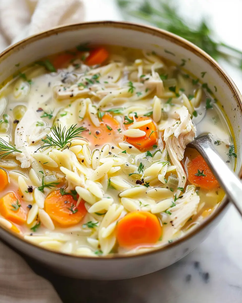Crockpot Lemon Chicken Orzo Soup: Easy Comfort in Every Spoonful