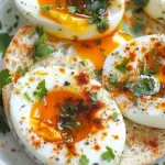 Jammy Eggs with Chili Butter and Garlic Yogurt