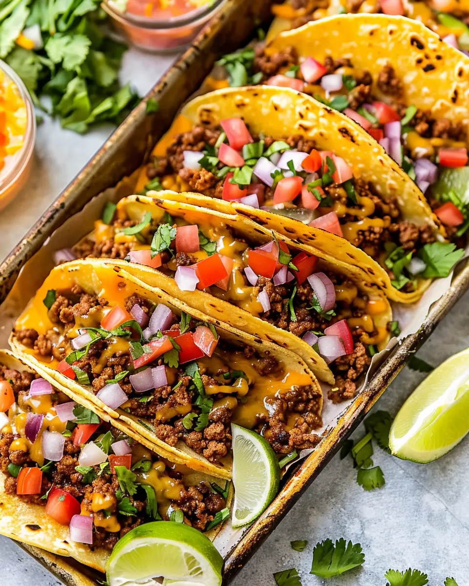 Crispy Baked Ground Beef Tacos: The Best Homemade Delight