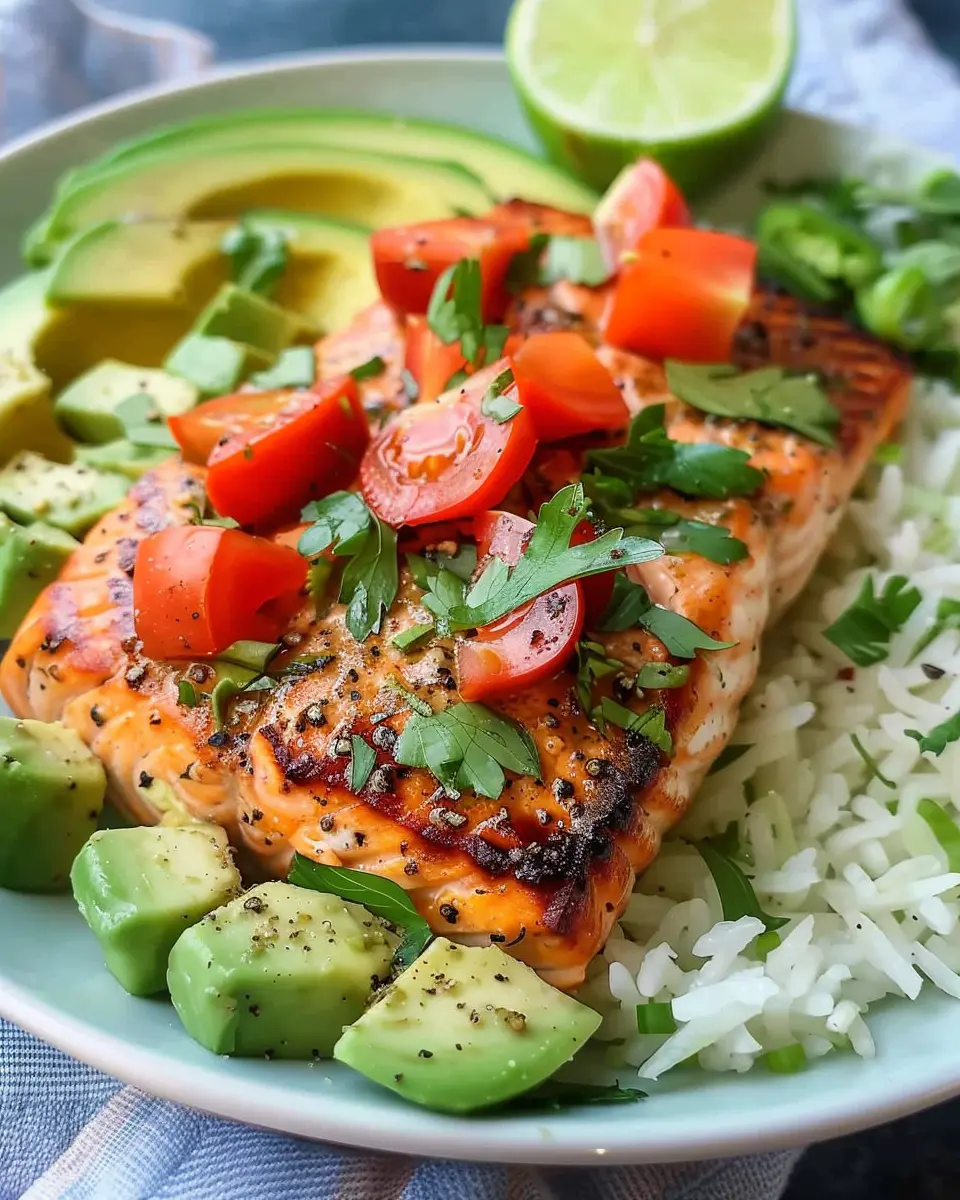 Cajun Salmon Avocado Lime