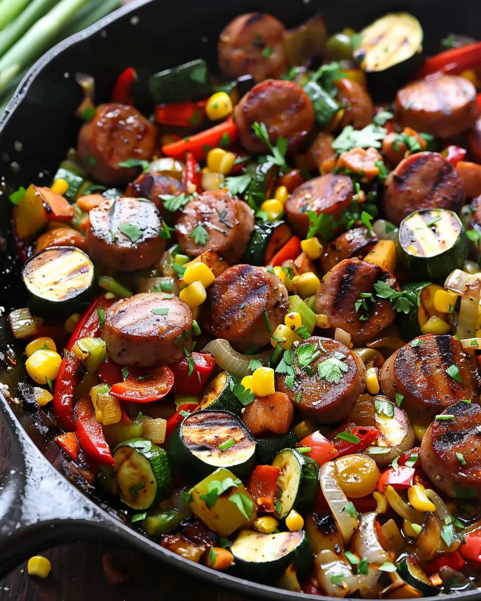 Sausage and Veggies Skillet: A Quick and Easy Comfort Meal