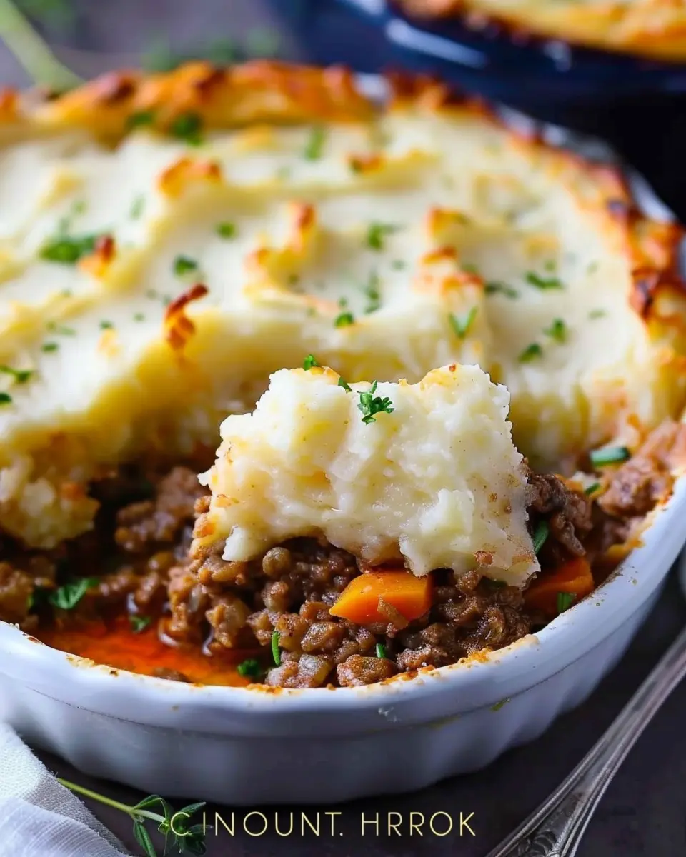 Easy Shepherds Pie with Turkey Bacon and Chicken Ham Delight