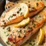 Creamy Lemon Salmon Piccata Recipe