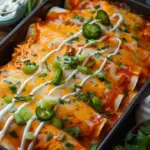 Buffalo Chicken Enchiladas