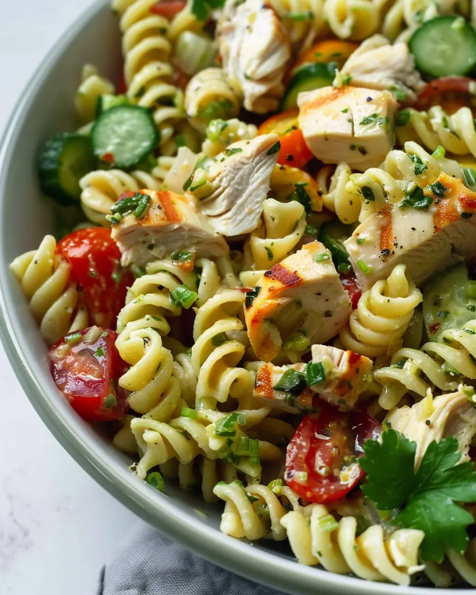 High Protein Pasta Salad with Chicken: Easy Recipe for Healthy Living