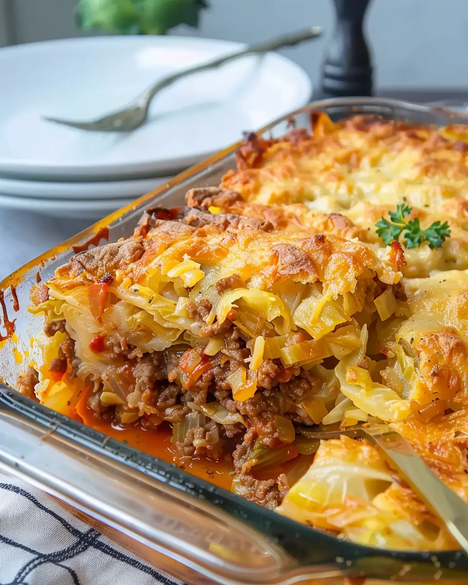 Cabbage Roll Casserole: Easy Family Comfort Food with Turkey Bacon
