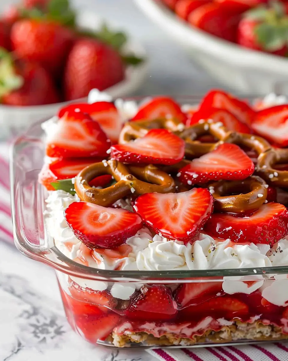 Strawberry Pretzel Salad