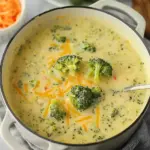 High Protein Broccoli Cheddar Soup
