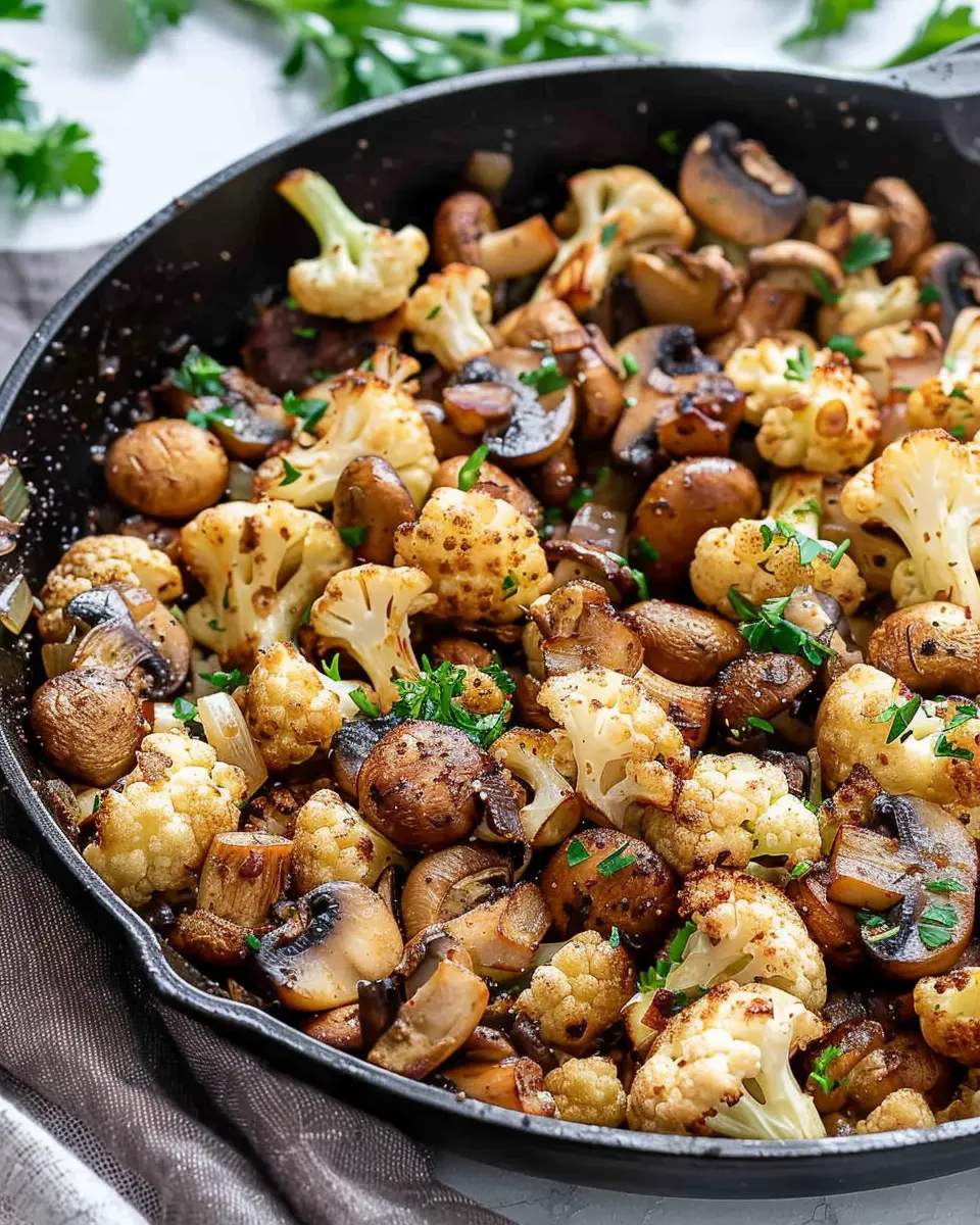 Mushroom Cauliflower Skillet
