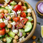 Easy Chickpea Feta Salad