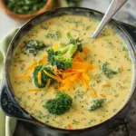High Protein Broccoli Cheddar Soup
