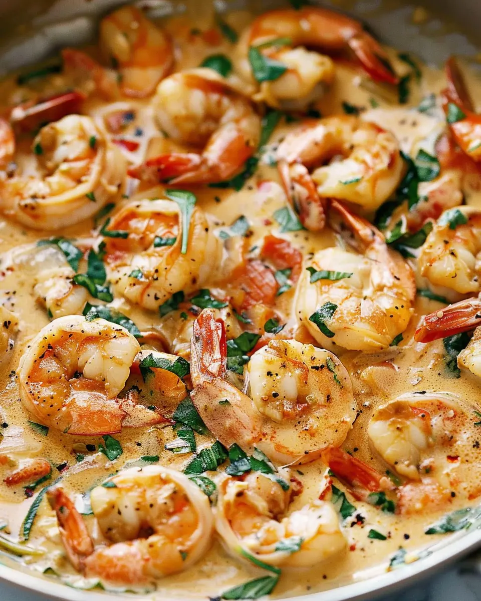 Creamy Tuscan Garlic Shrimp with Turkey Bacon: A Cozy Indulgence